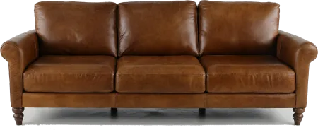 Dallas Brown Leather Sofa