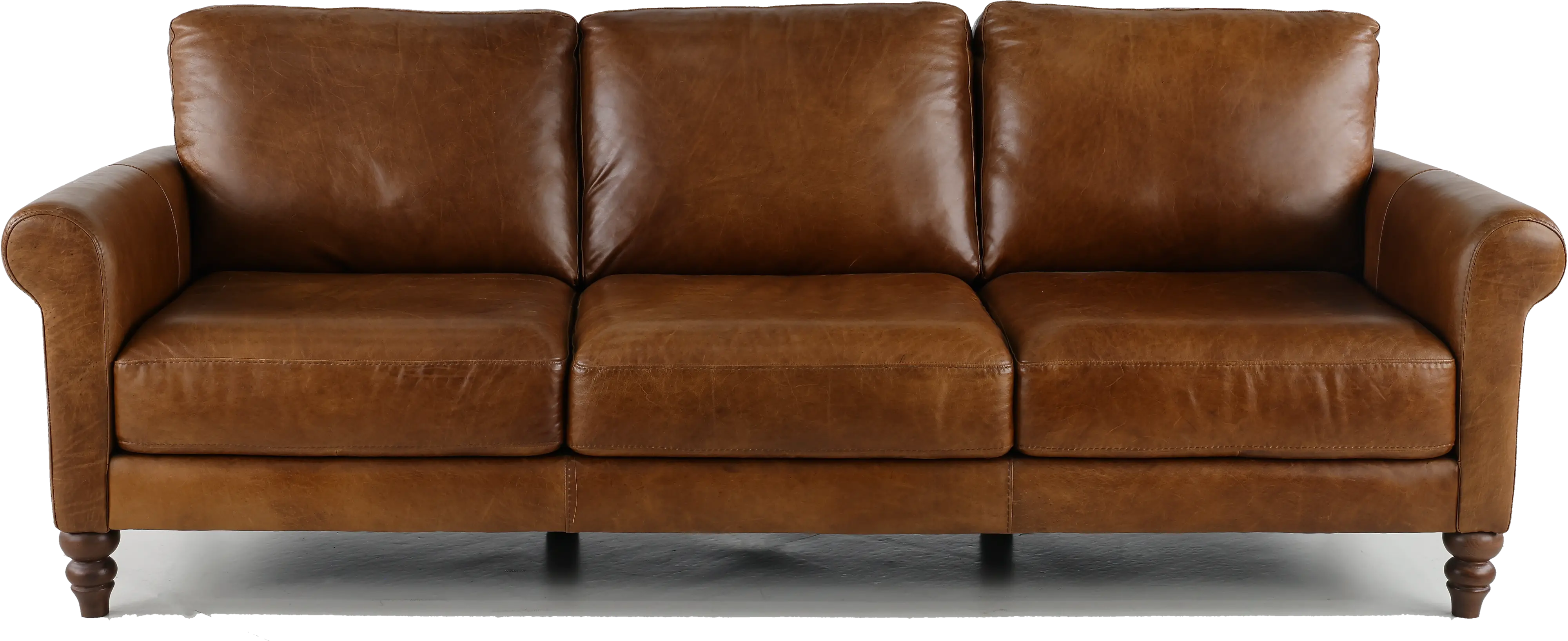 Dallas Brown Leather Sofa