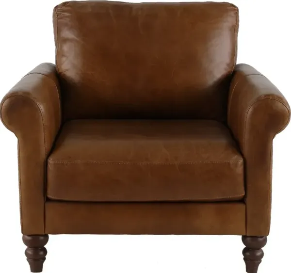 Dallas Brown Leather Chair