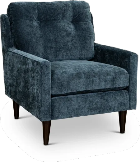 Trevin Indigo Blue Upholstered Accent Chair