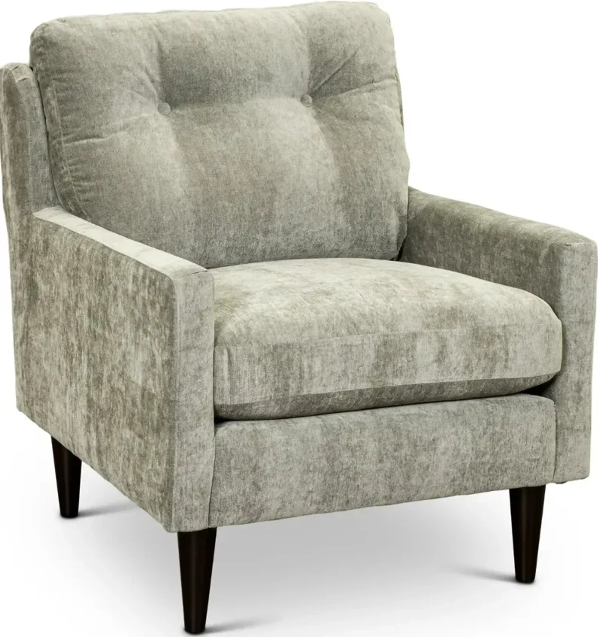 Trevin Cement Gray Upholstered Accent Chair