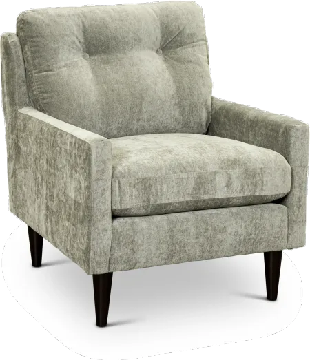 Trevin Cement Gray Upholstered Accent Chair
