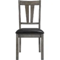 Nash Rustic Gray Upholstered Dining Room Chair
