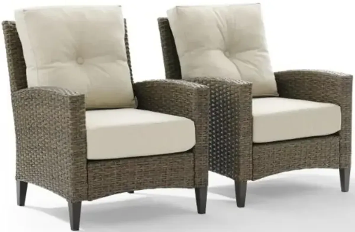 Rockport Oatmeal Patio Armchair Set