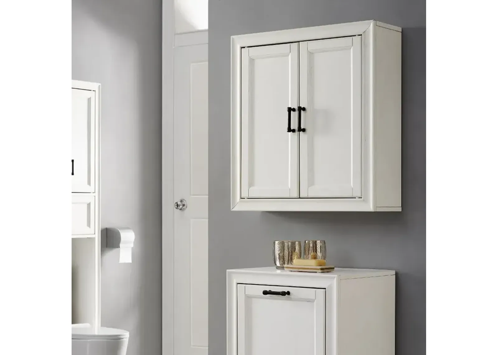 Tara Cottage White Wall Cabinet