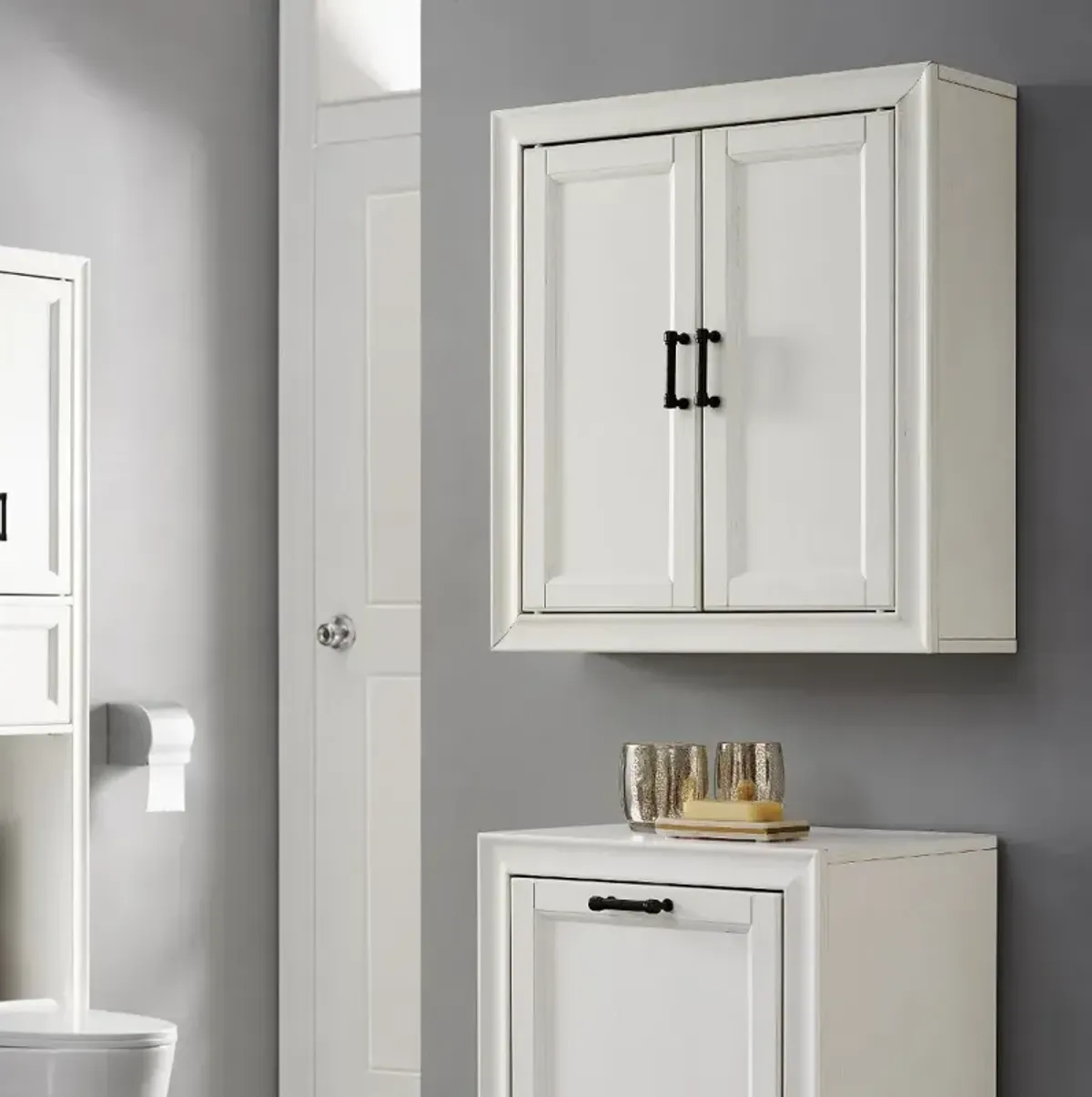 Tara Cottage White Wall Cabinet