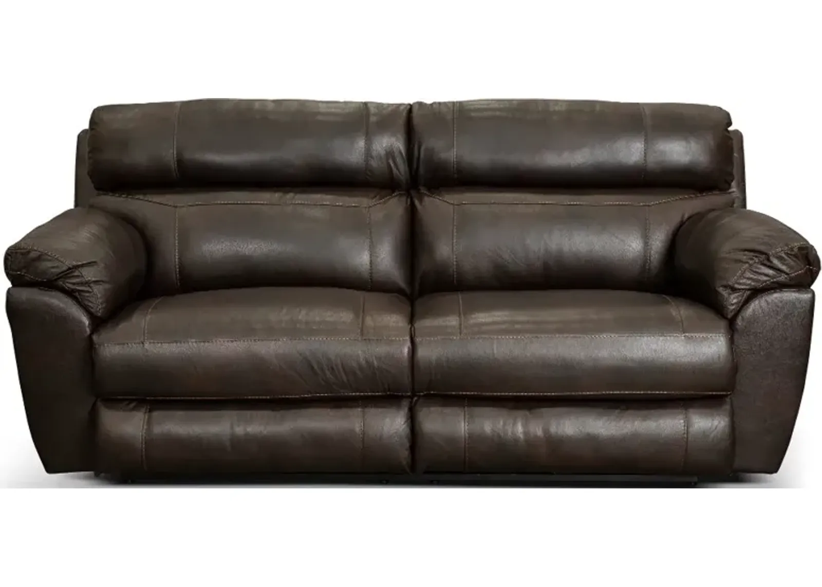 Costa Brown Leather Lay-Flat Power Reclining Sofa