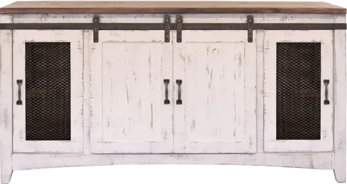 Pueblo White 68" TV Stand