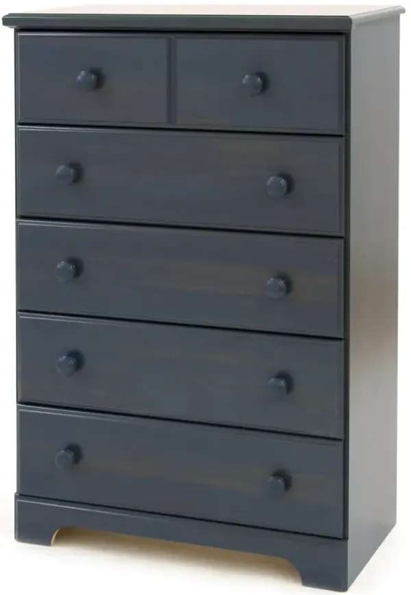 Summer Breeze Blueberry 5-Drawer Chest - South Shore