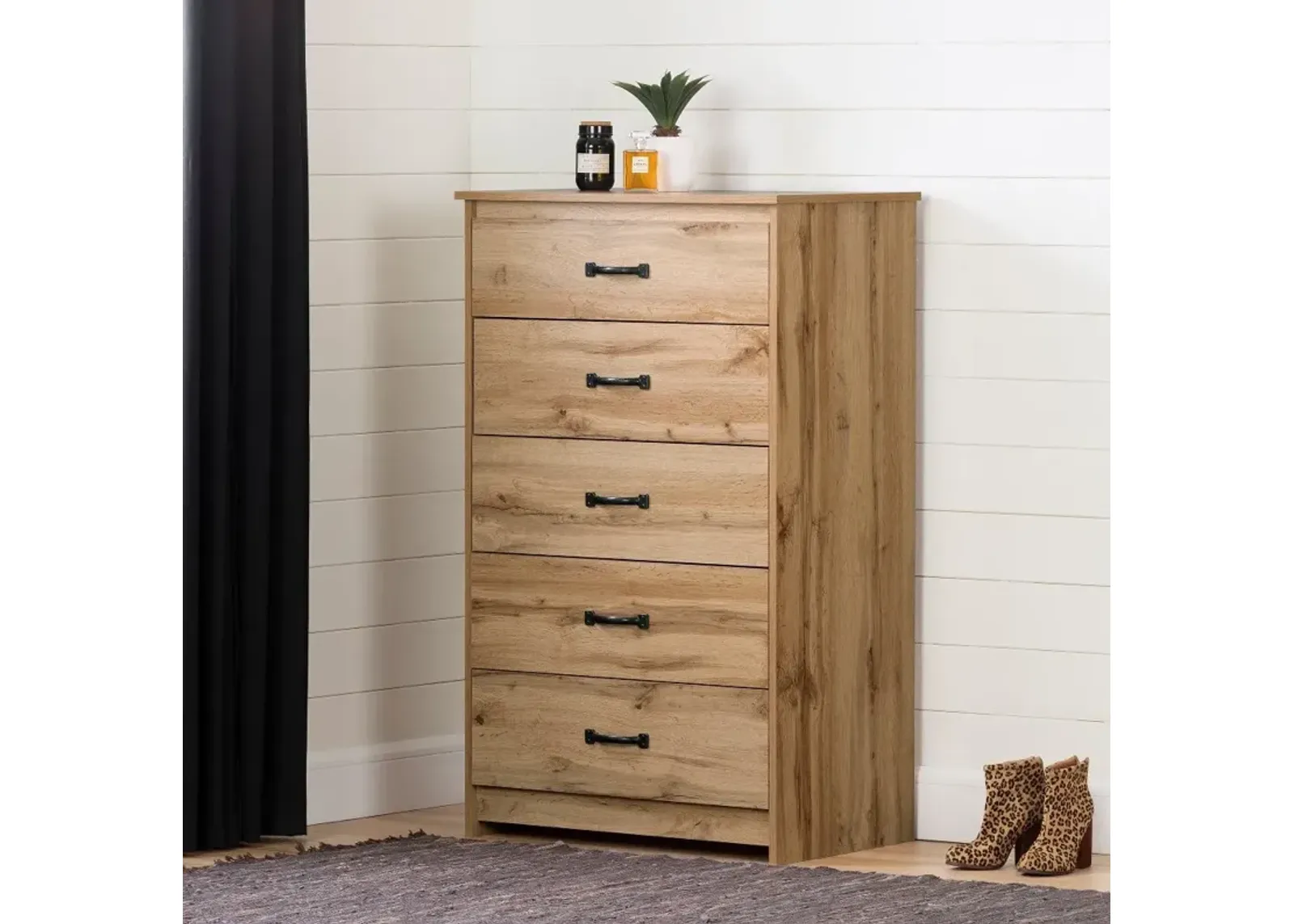 Tassio Oak Chest of Drawers - South Shore