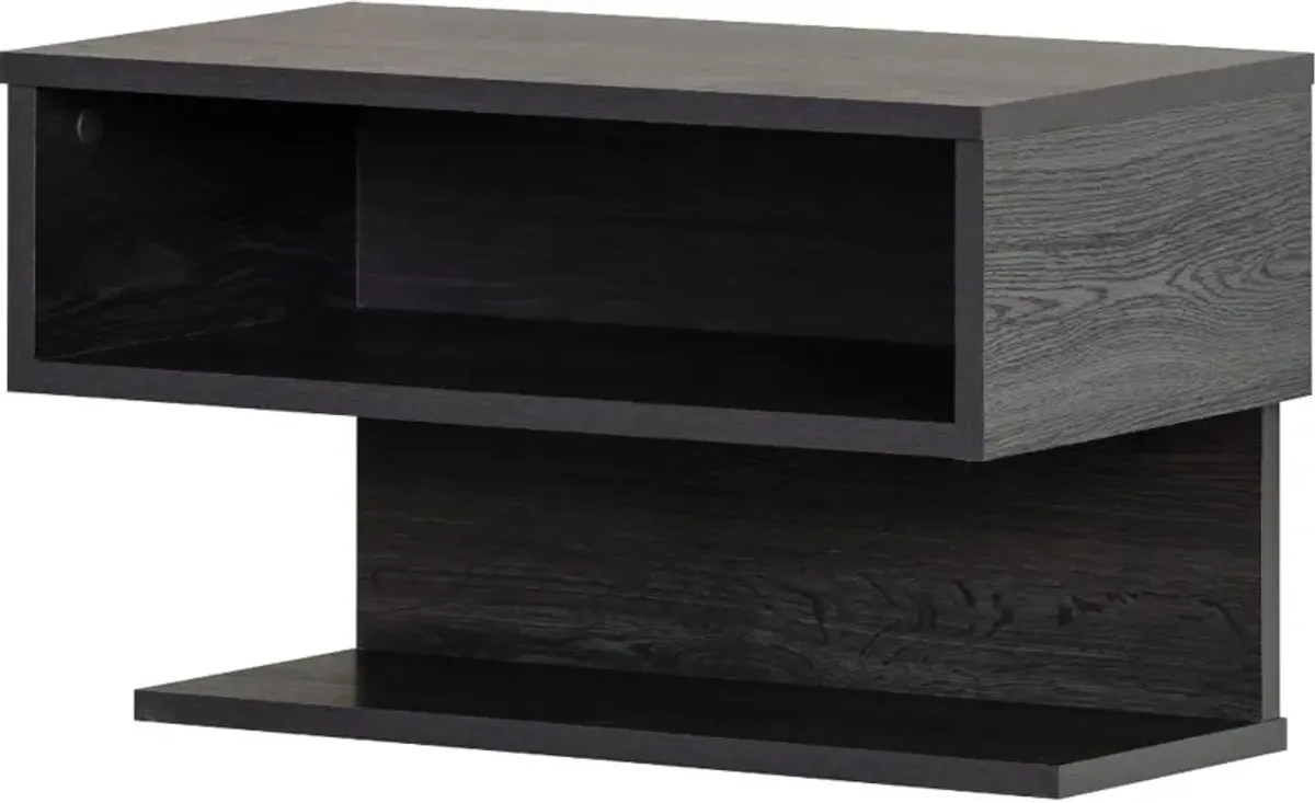 Sazena Gray Oak Floating Nightstand - South Shore