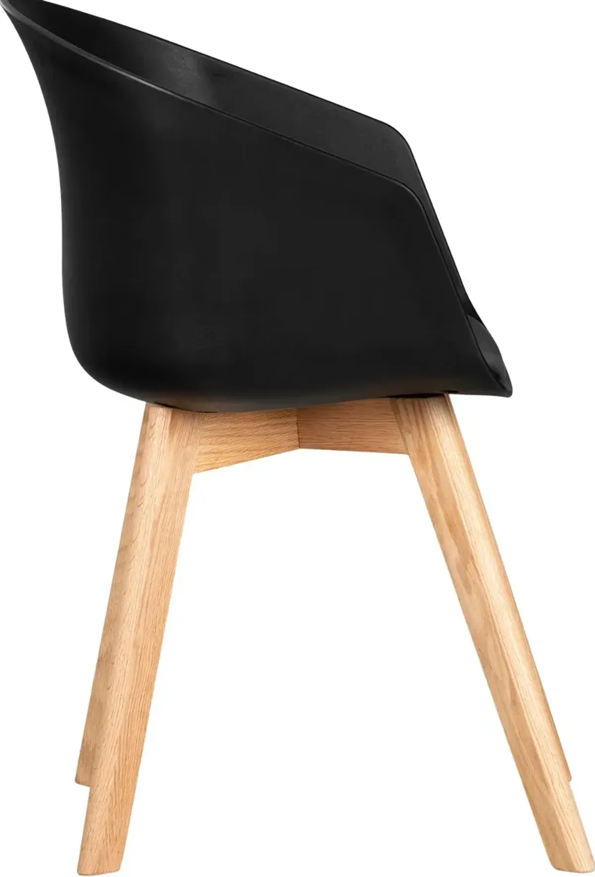 Flam Black and Natural Dining Room Chair - South Shore