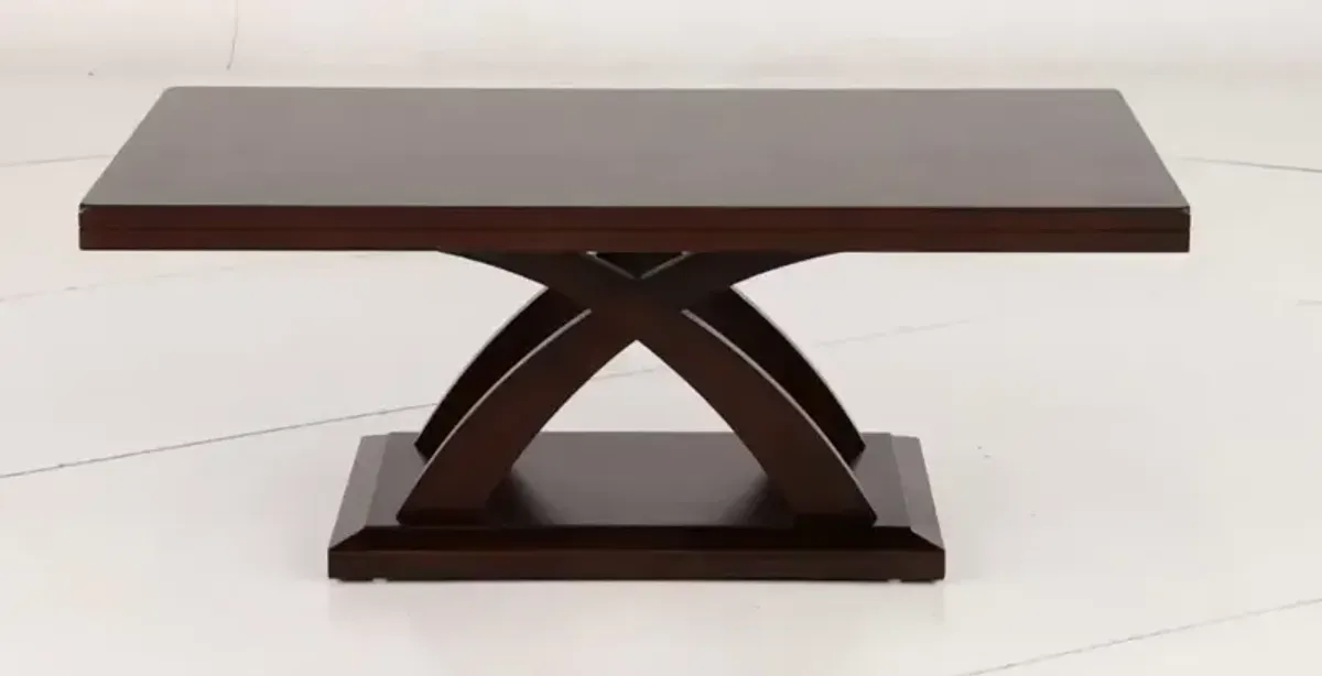 Jocelyn Espresso Brown Coffee Table