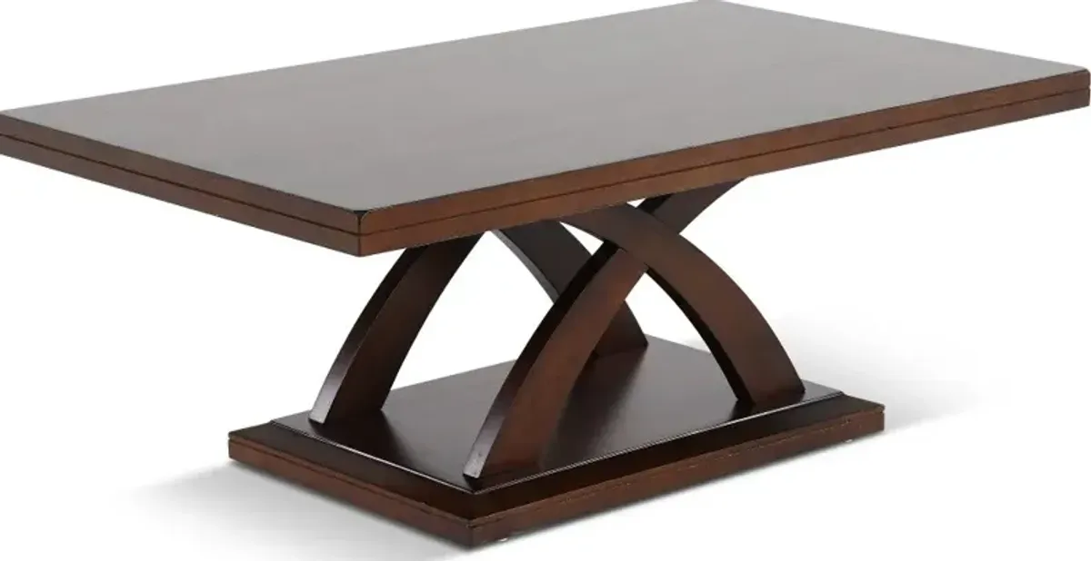 Jocelyn Espresso Brown Coffee Table