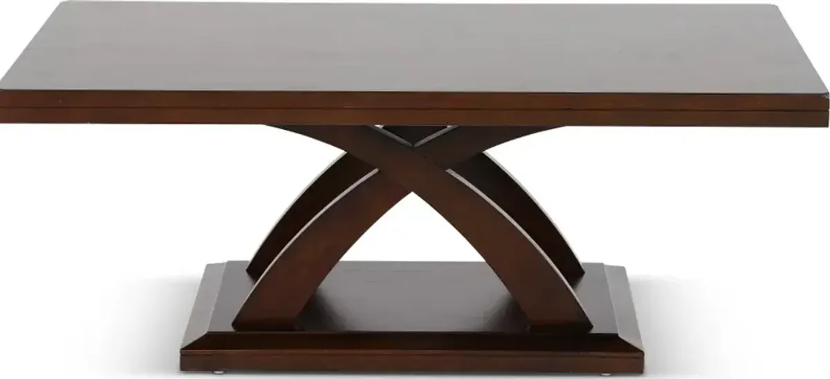 Jocelyn Espresso Brown Coffee Table