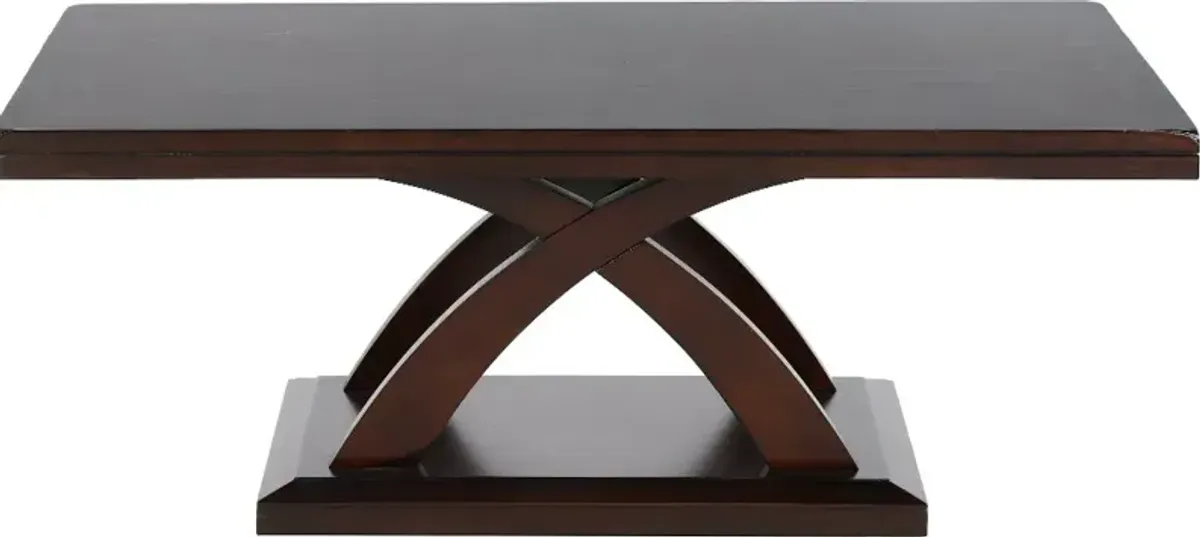 Jocelyn Espresso Brown Coffee Table