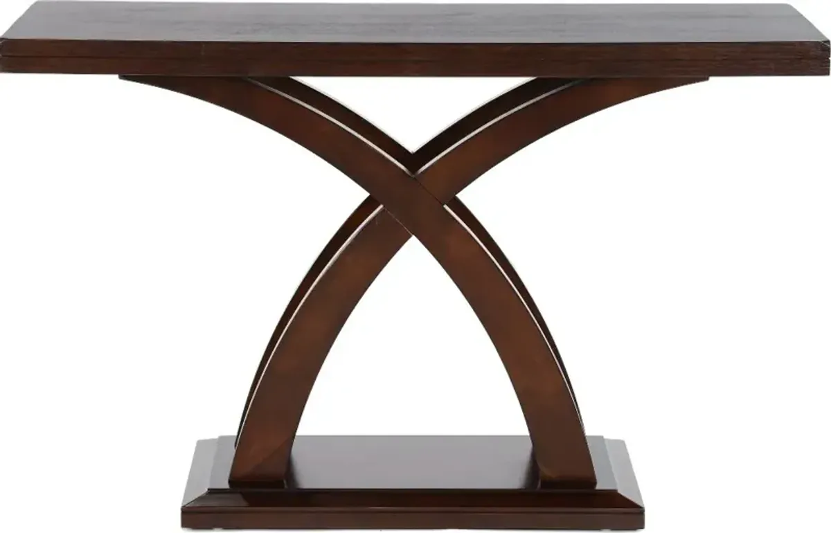 Jocelyn Espresso Brown Sofa Table