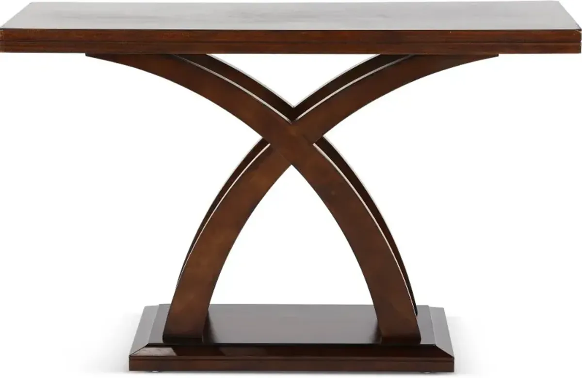 Jocelyn Espresso Brown Sofa Table