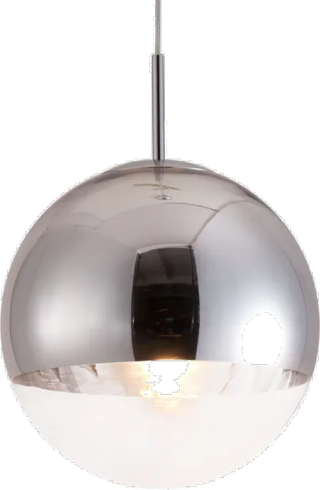 Modern Chrome and Glass Ceiling Lamp - Kinetic