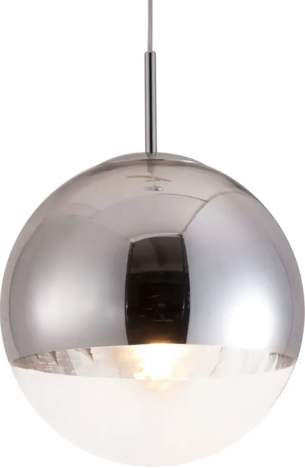 Modern Chrome and Glass Ceiling Lamp - Kinetic