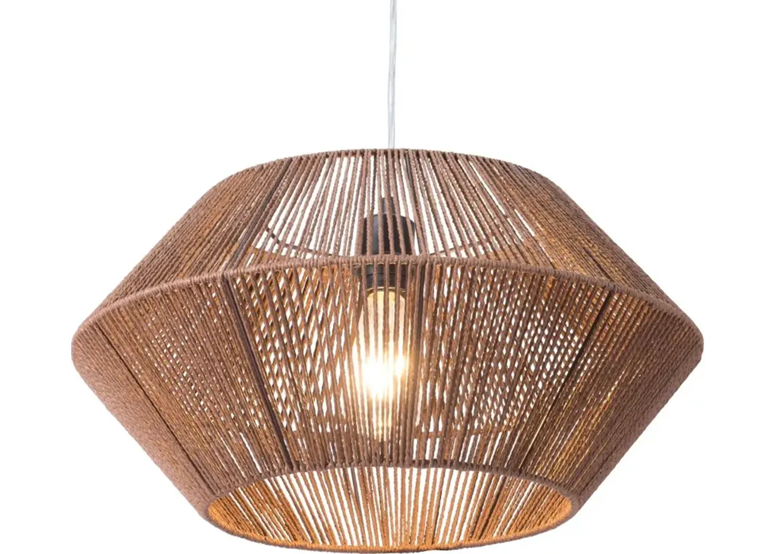 Kendrick Brown Paper Rope Ceiling Lamp