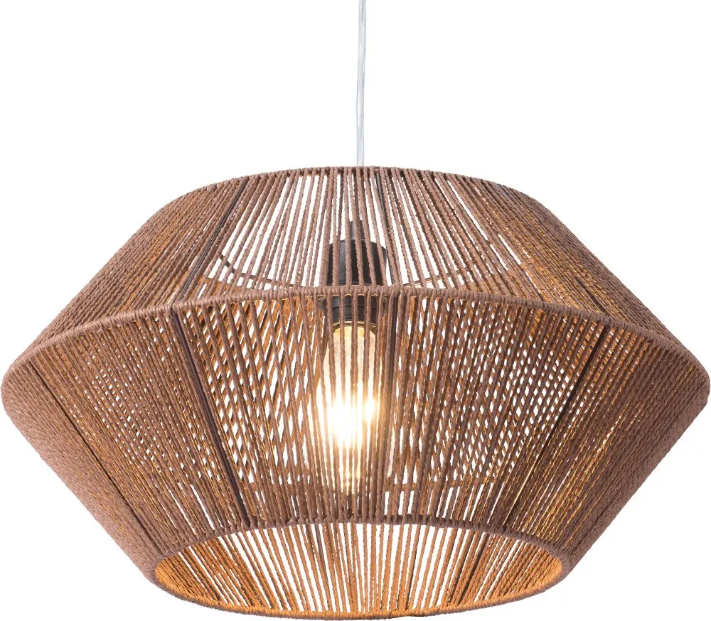 Kendrick Brown Paper Rope Ceiling Lamp