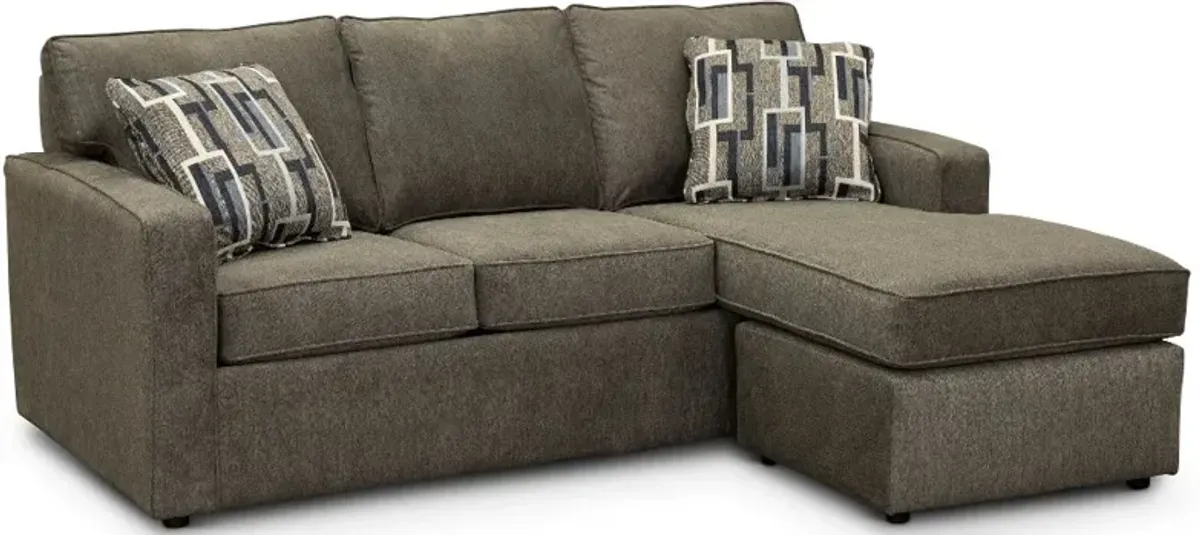 Norris Graphite Gray Queen Sleeper Sofa with Ottoman