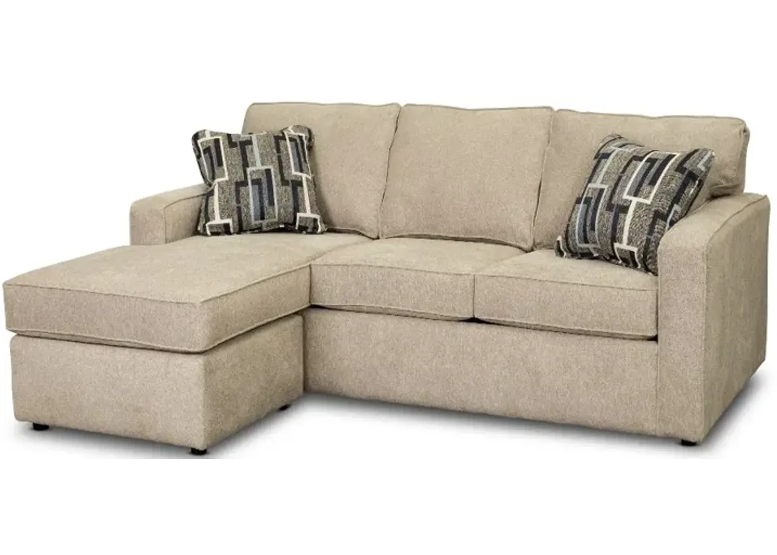 Norris Jute Beige Queen Sleeper Sofa with Ottoman