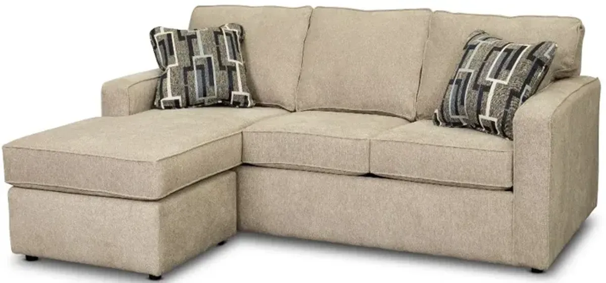 Norris Jute Beige Queen Sleeper Sofa with Ottoman