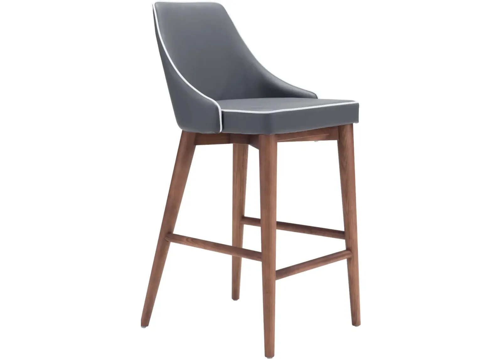 Gray Upholstered Counter Height Stool - Moor