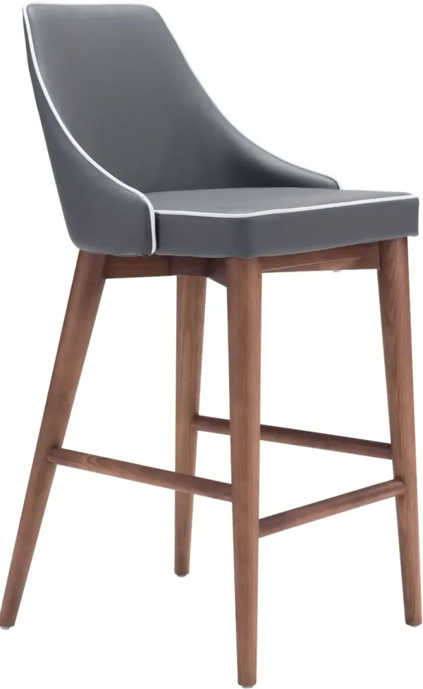Gray Upholstered Counter Height Stool - Moor