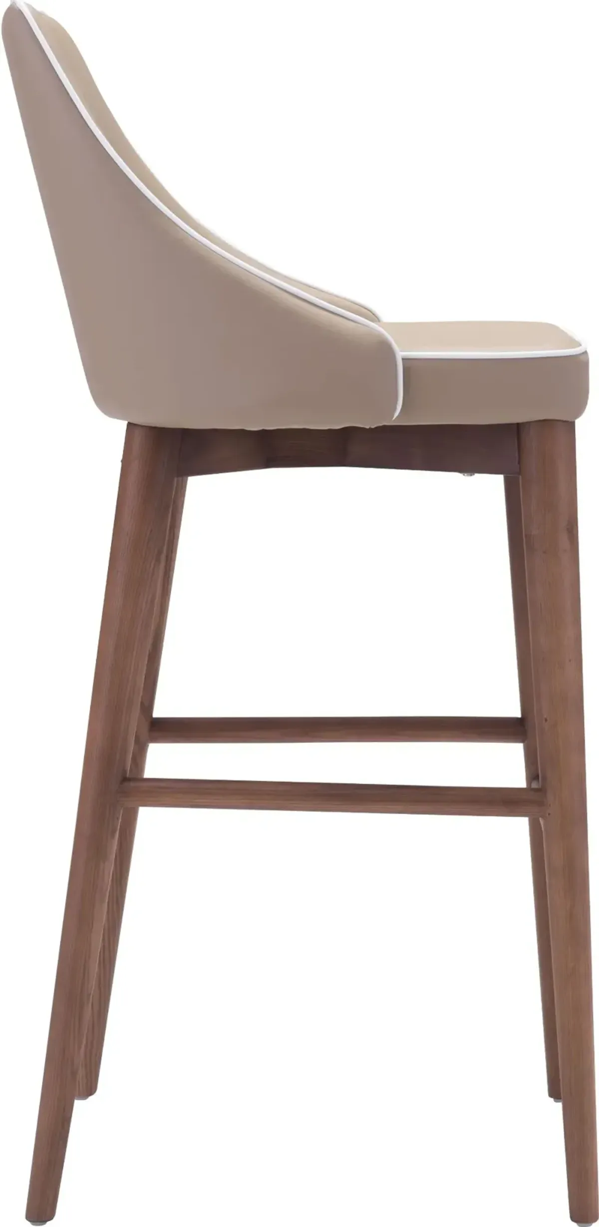 Beige Upholstered Bar Stool - Moor