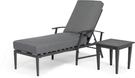 West Lake Gray Patio Chaise Lounge