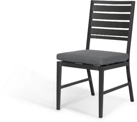 West Lake Gray Armless Patio Dining Chair