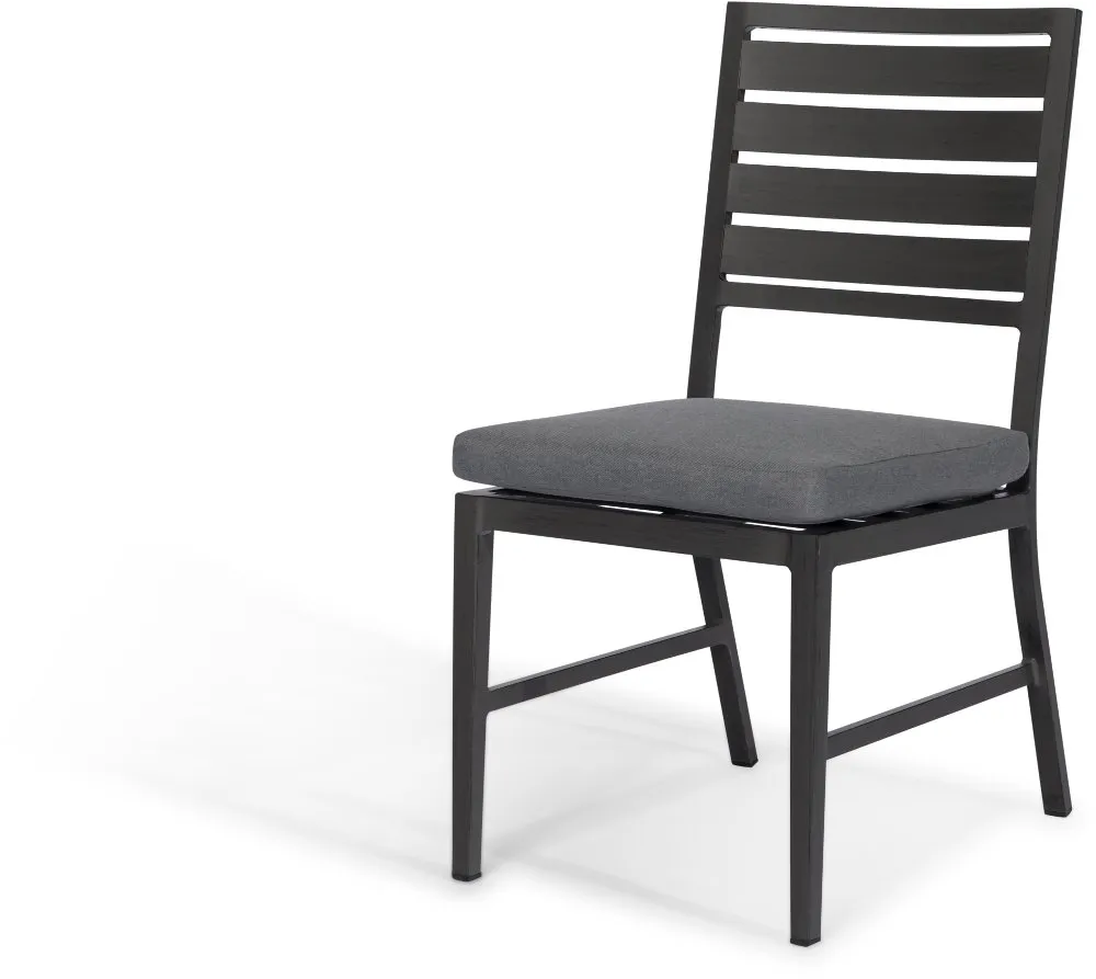 West Lake Gray Armless Patio Dining Chair