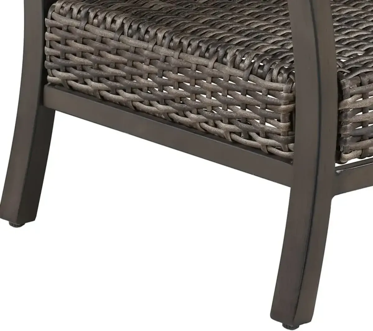 Trenton Wicker Slat Top Patio Coffee Table