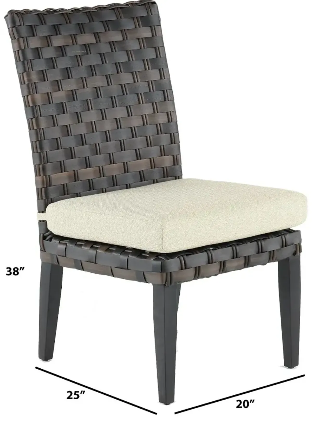 Sunset Armless Patio Dining Chair