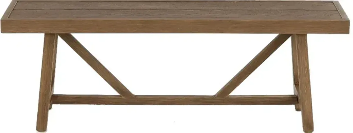 Sunset Barnwood Patio Bench