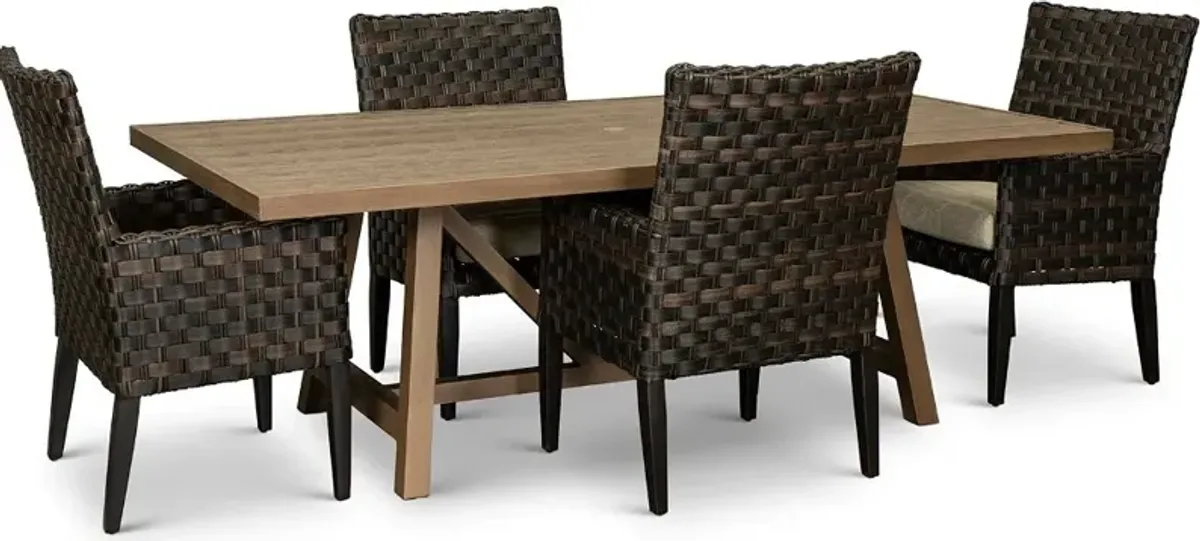 Sunset 5 Piece Patio Dining Set