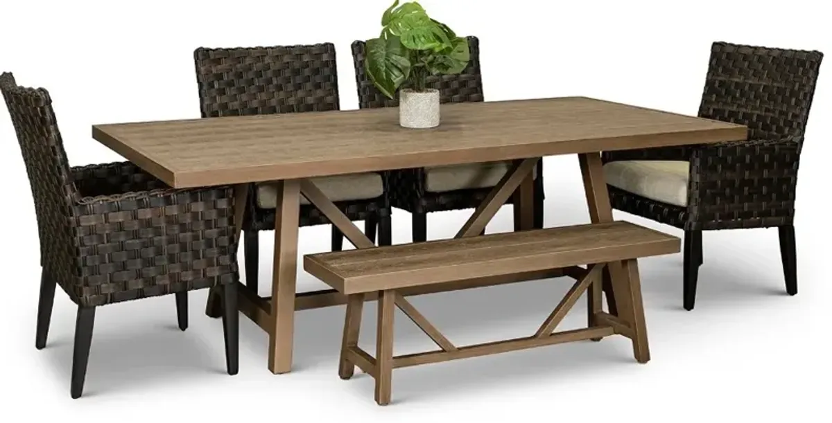 Sunset 6 Piece Patio Dining Set