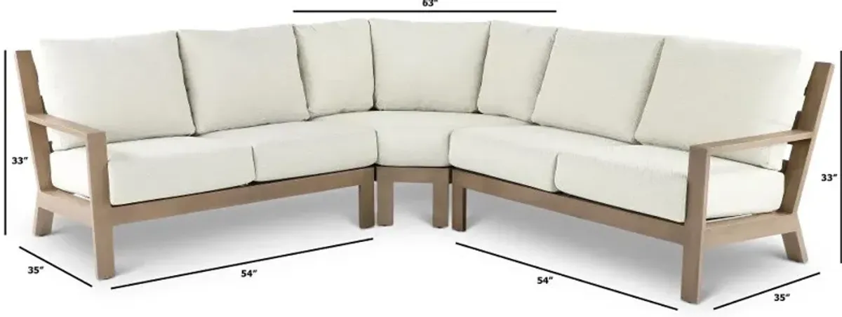 Monterey 3 Piece Patio Sectional