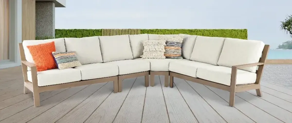 Monterey Cashmere 4 Piece Patio Sectional