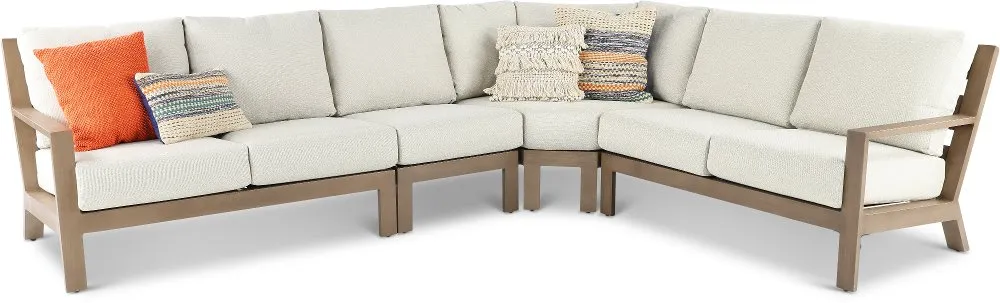 Monterey Cashmere 4 Piece Patio Sectional