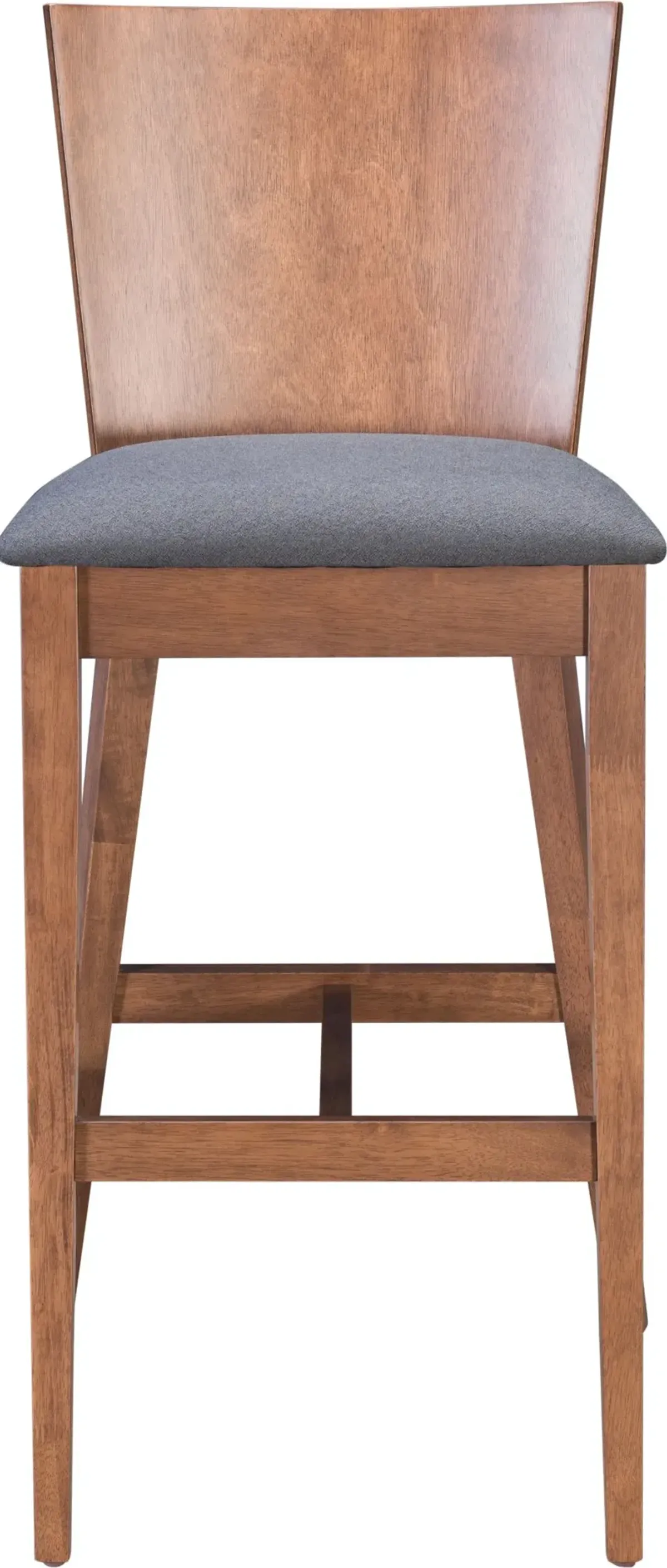 Brown and Gray Bar Stool (Set of 2) - Ambrose