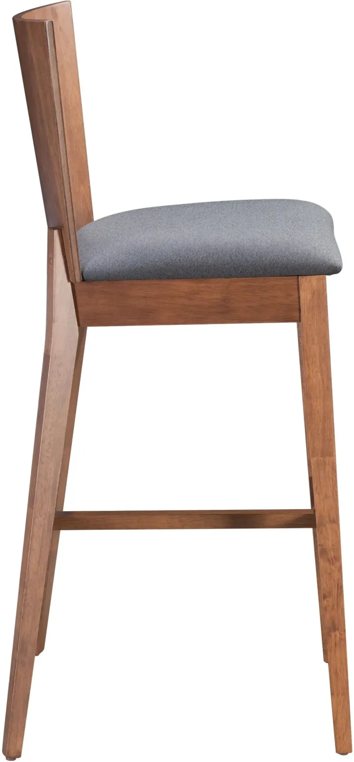 Brown and Gray Bar Stool (Set of 2) - Ambrose