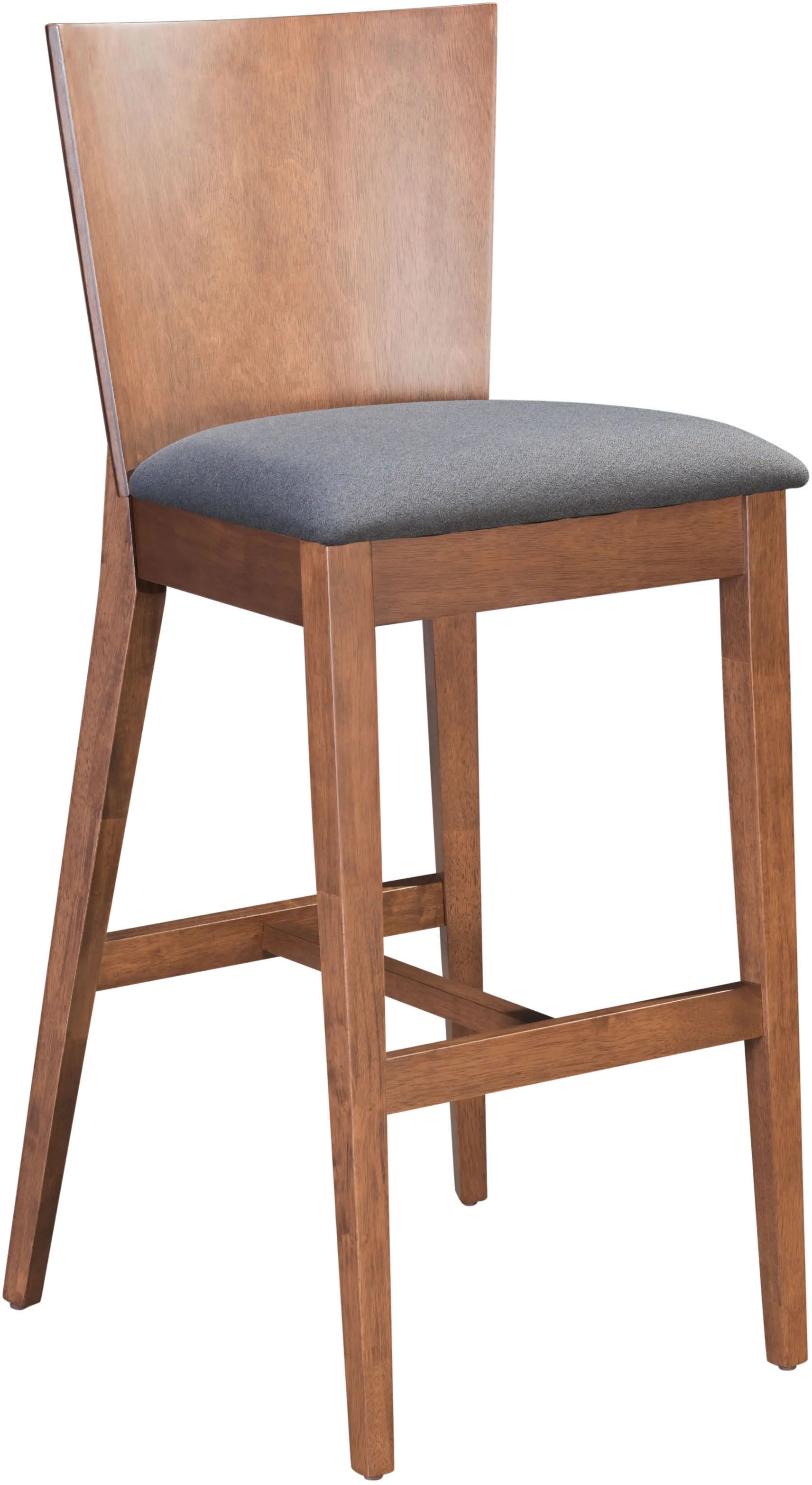 Brown and Gray Bar Stool (Set of 2) - Ambrose