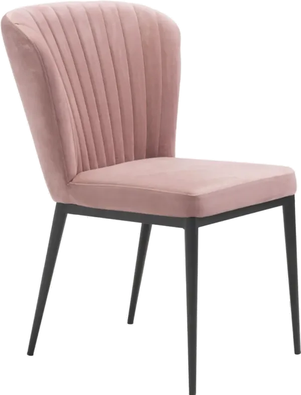 Pink Upholstered Dining Room Chair (Set of 2) - Tolivere