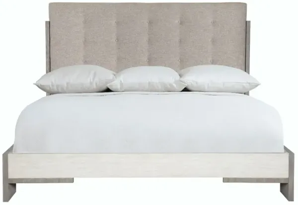 Foundations Two Tone Gray Queen Platform Bed