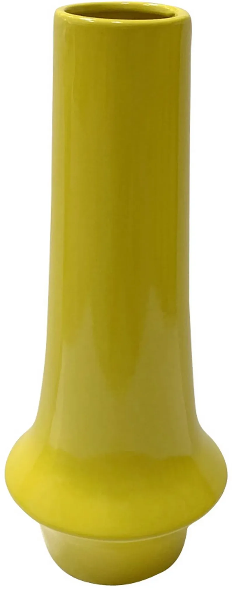 Modern 15 Inch Yellow Vase