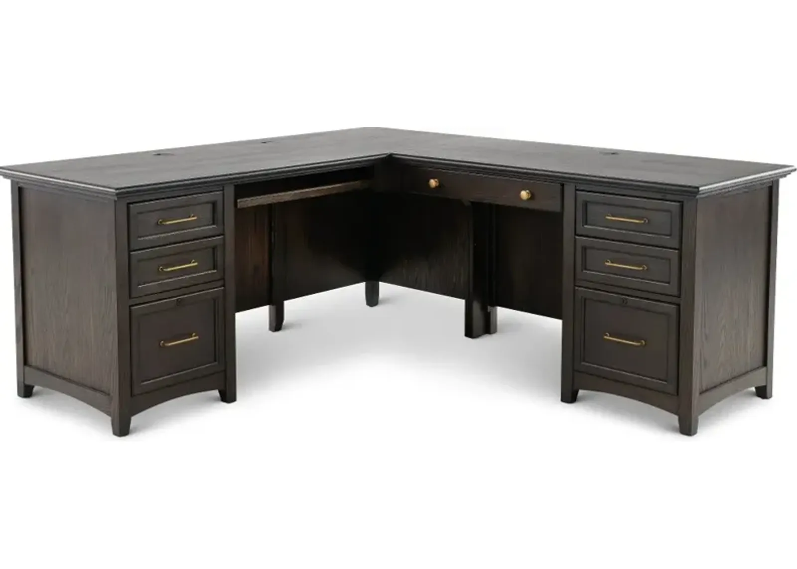 Addison Gray 64 Inch Desk with Return